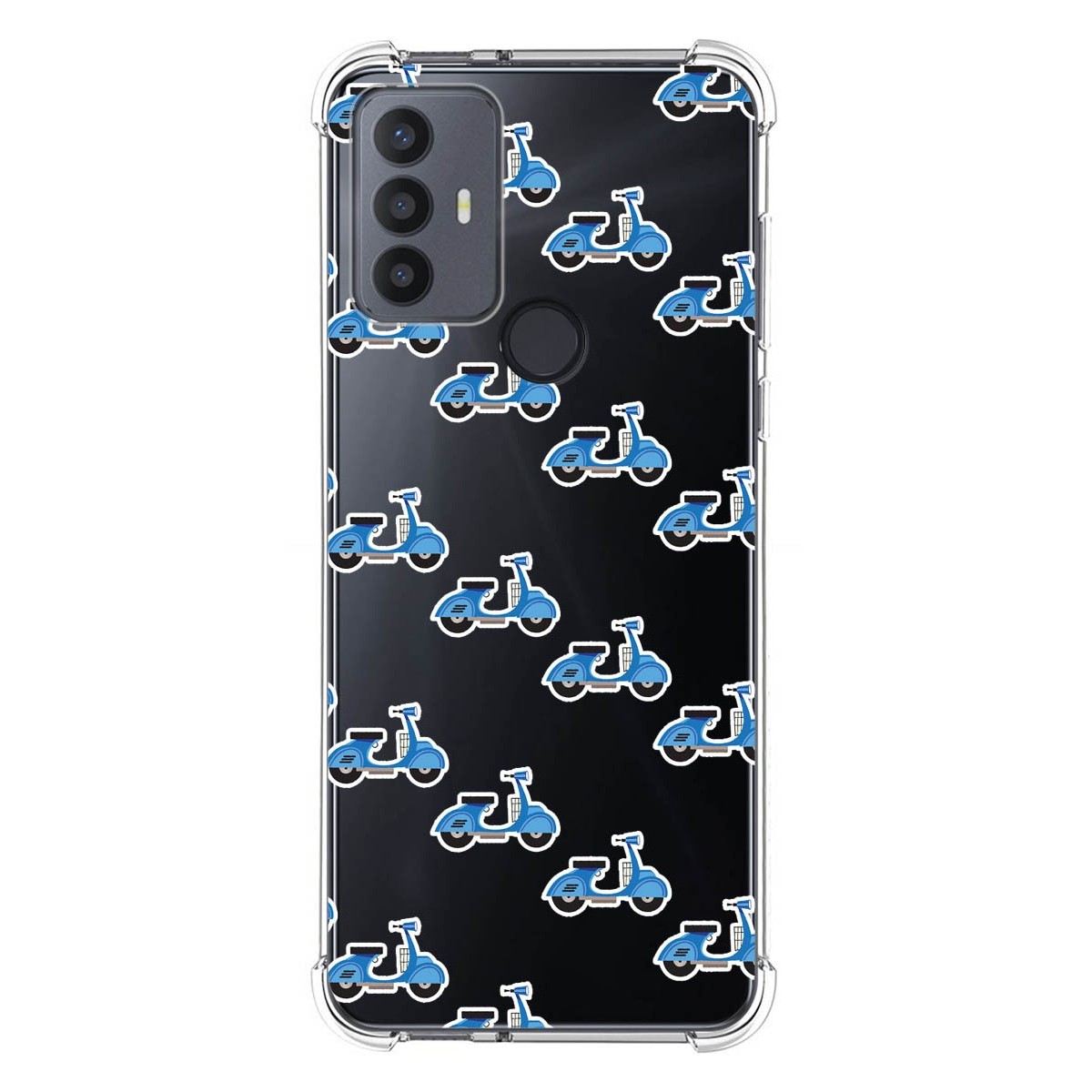 Funda Silicona Antigolpes para TCL 30 SE / 30E / 306 4G diseño Scooter Dibujos