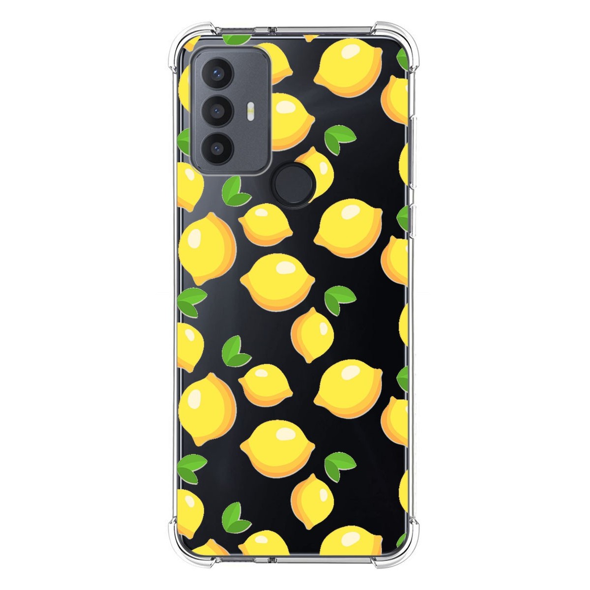 Funda Silicona Antigolpes para TCL 30 SE / 30E / 306 4G diseño Limones Dibujos