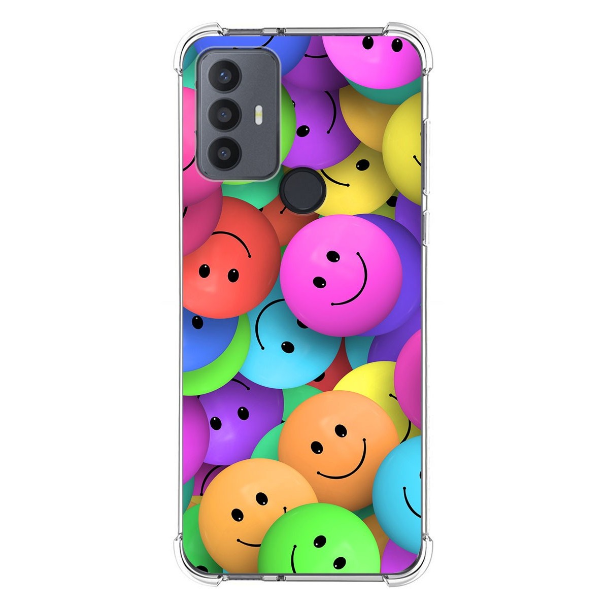 Funda Silicona Antigolpes para TCL 30 SE / 30E / 306 4G diseño Smile Dibujos