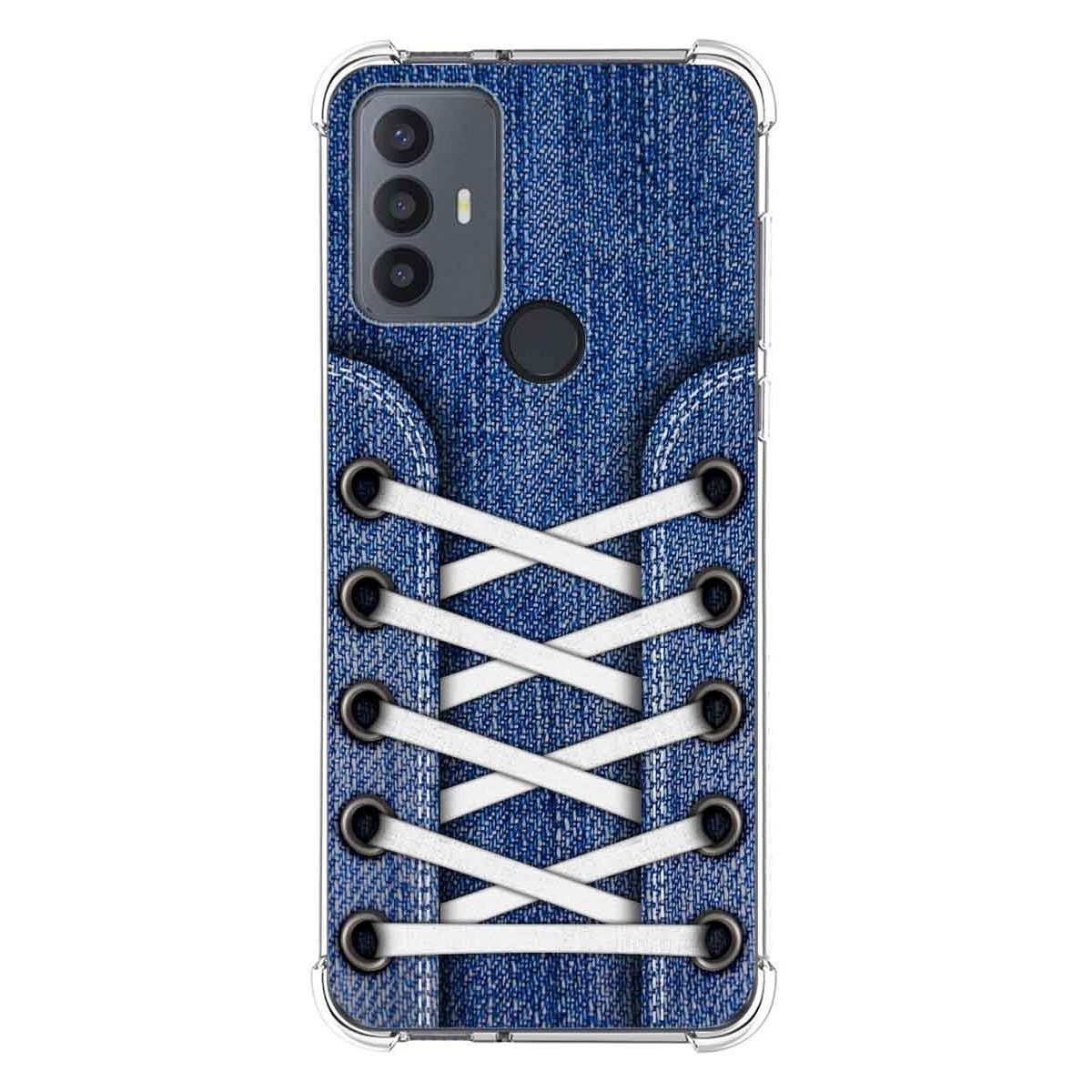 Funda Silicona Antigolpes para TCL 30 SE / 30E / 306 4G diseño Zapatillas 01 Dibujos