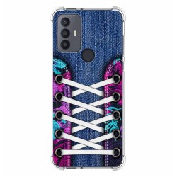 Funda Silicona Antigolpes para TCL 30 SE / 30E / 306 4G diseño Zapatillas 06 Dibujos