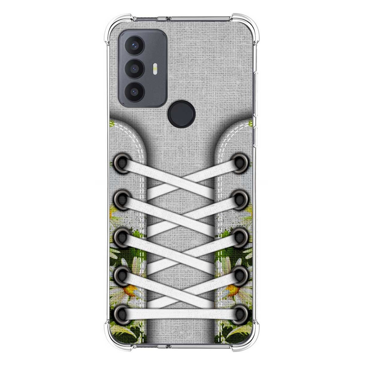 Funda Silicona Antigolpes para TCL 30 SE / 30E / 306 4G diseño Zapatillas 08 Dibujos