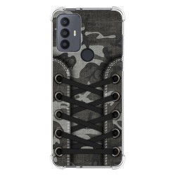 Funda Silicona Antigolpes para TCL 30 SE / 30E / 306 4G diseño Zapatillas 15 Dibujos