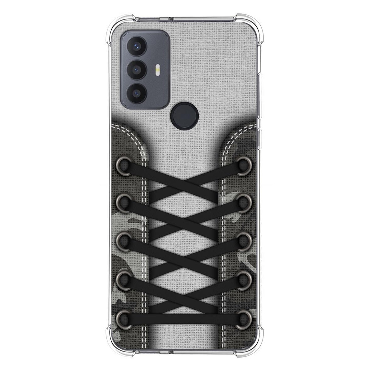 Funda Silicona Antigolpes para TCL 30 SE / 30E / 306 4G diseño Zapatillas 16 Dibujos