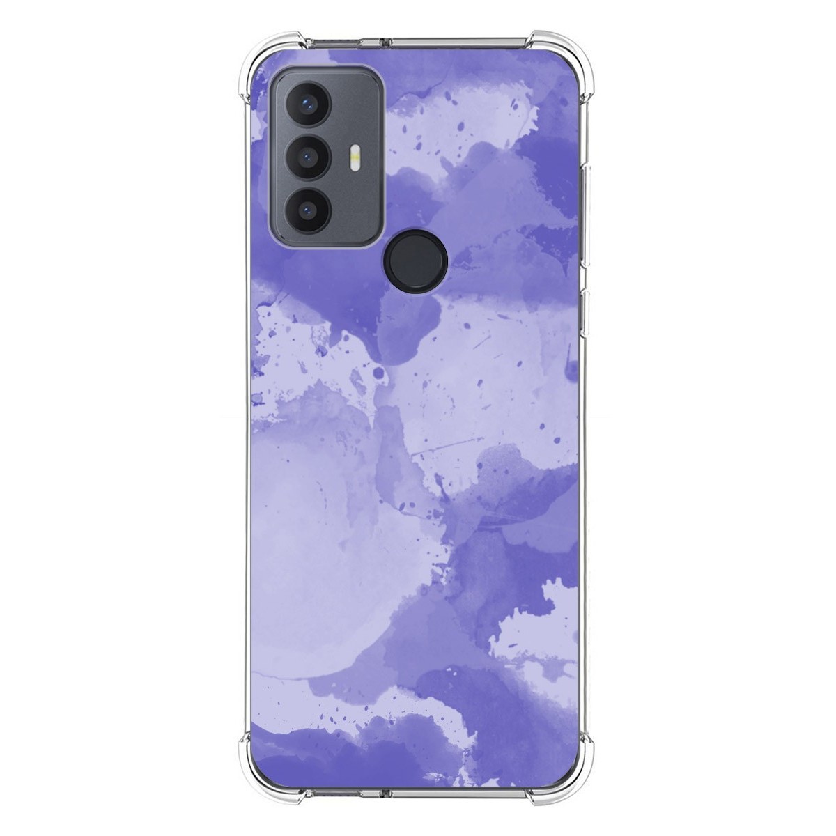 Funda Silicona Antigolpes para TCL 30 SE / 30E / 306 4G diseño Acuarela 01 Dibujos