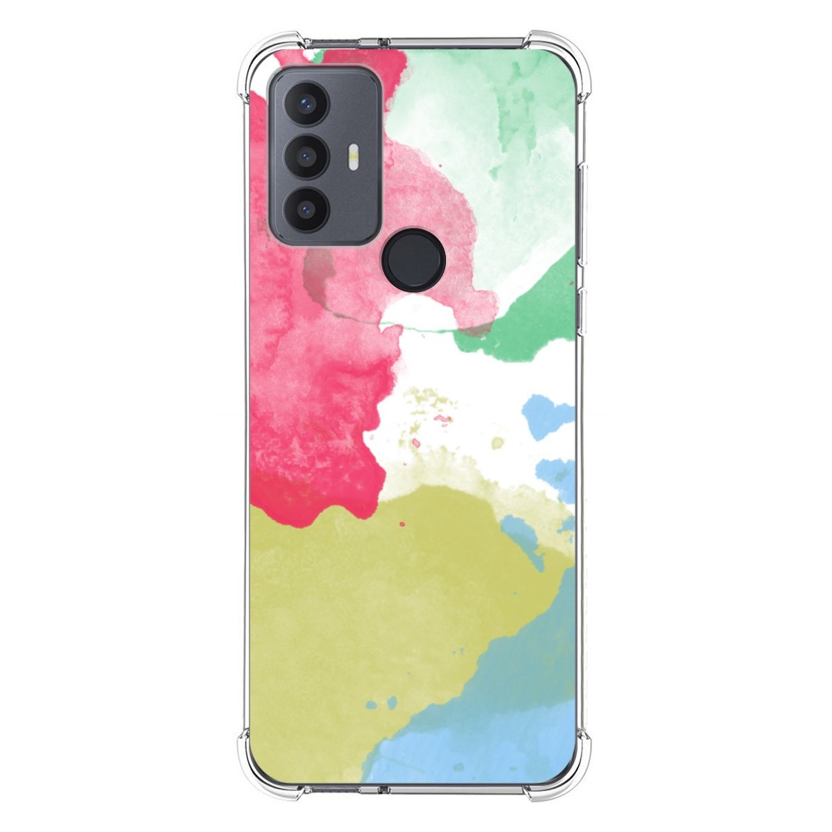Funda Silicona Antigolpes para TCL 30 SE / 30E / 306 4G diseño Acuarela 02 Dibujos