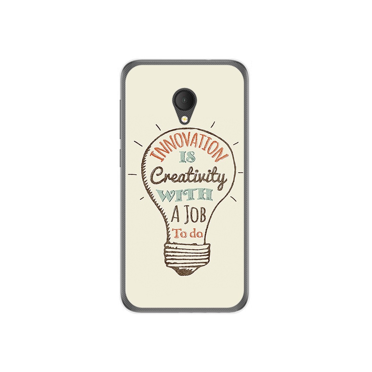 Funda Gel Tpu para Alcatel U5 Hd / U5 Hd Premium Diseño Creativity Dibujos