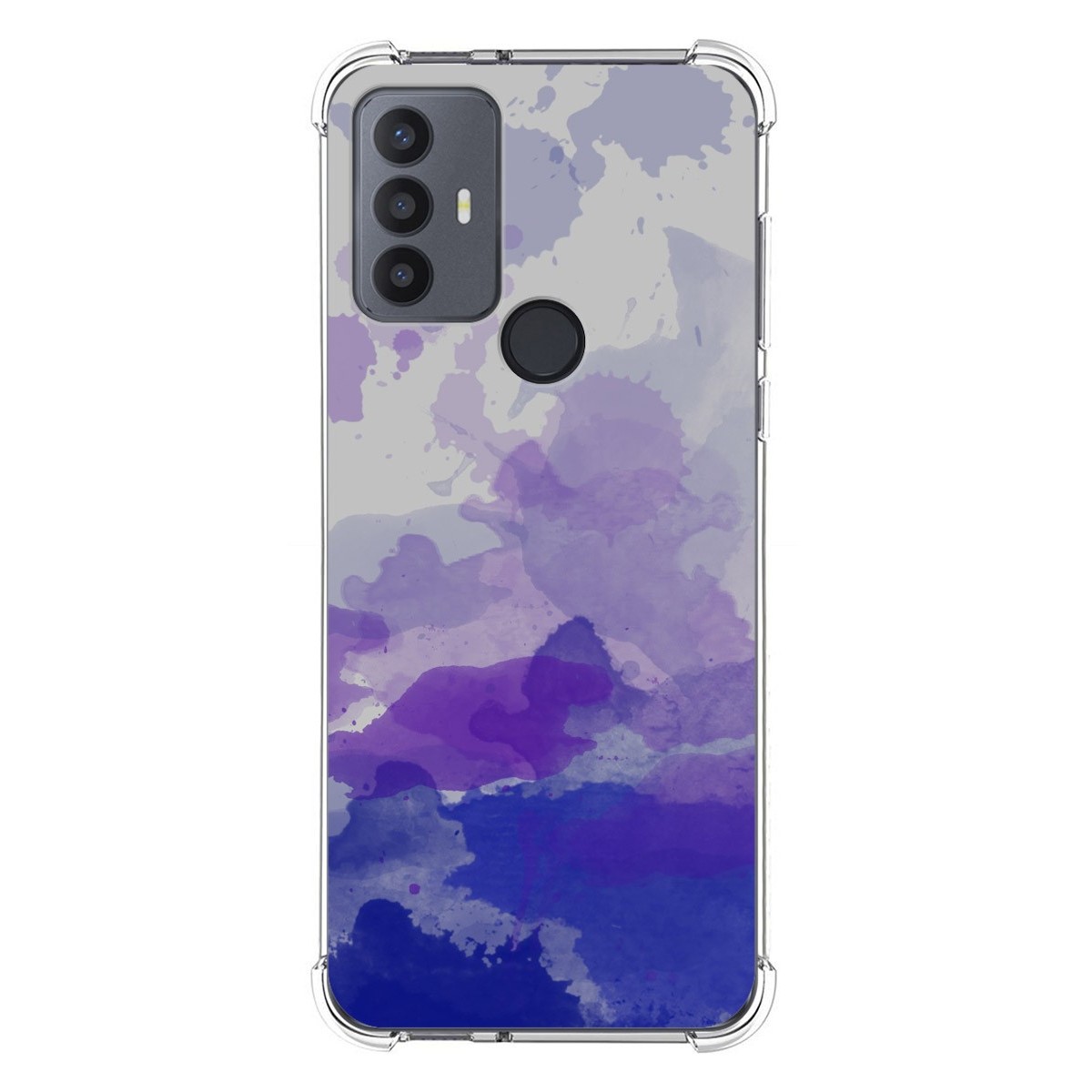 Funda Silicona Antigolpes para TCL 30 SE / 30E / 306 4G diseño Acuarela 09 Dibujos