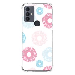 Funda Silicona Antigolpes para TCL 30 SE / 30E / 306 4G diseño Flores 06 Dibujos