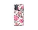 Funda Silicona Antigolpes para TCL 30 SE / 30E / 306 4G diseño Flores 09 Dibujos