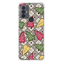 Funda Silicona Antigolpes para TCL 30 SE / 30E / 306 4G diseño Flores 11 Dibujos