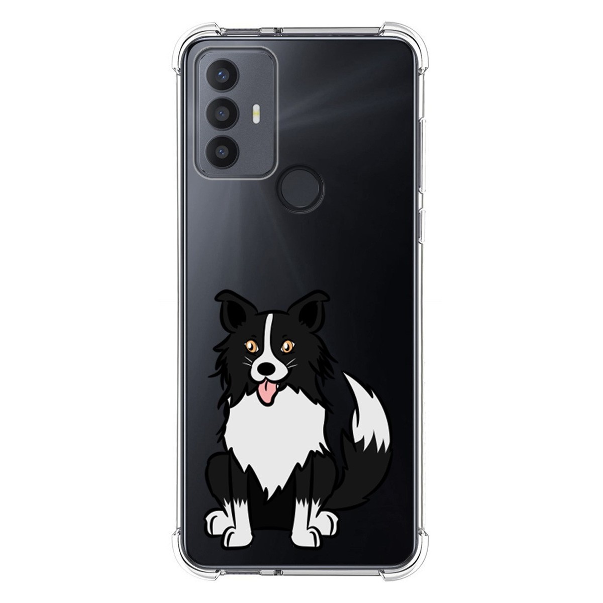 Funda Silicona Antigolpes para TCL 30 SE / 30E / 306 4G diseño Perros 01 Dibujos