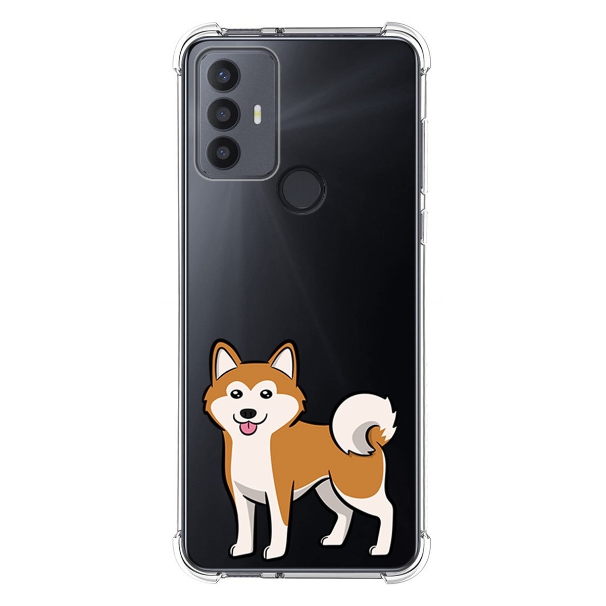 Funda Silicona Antigolpes para TCL 30 SE / 30E / 306 4G diseño Perros 02 Dibujos