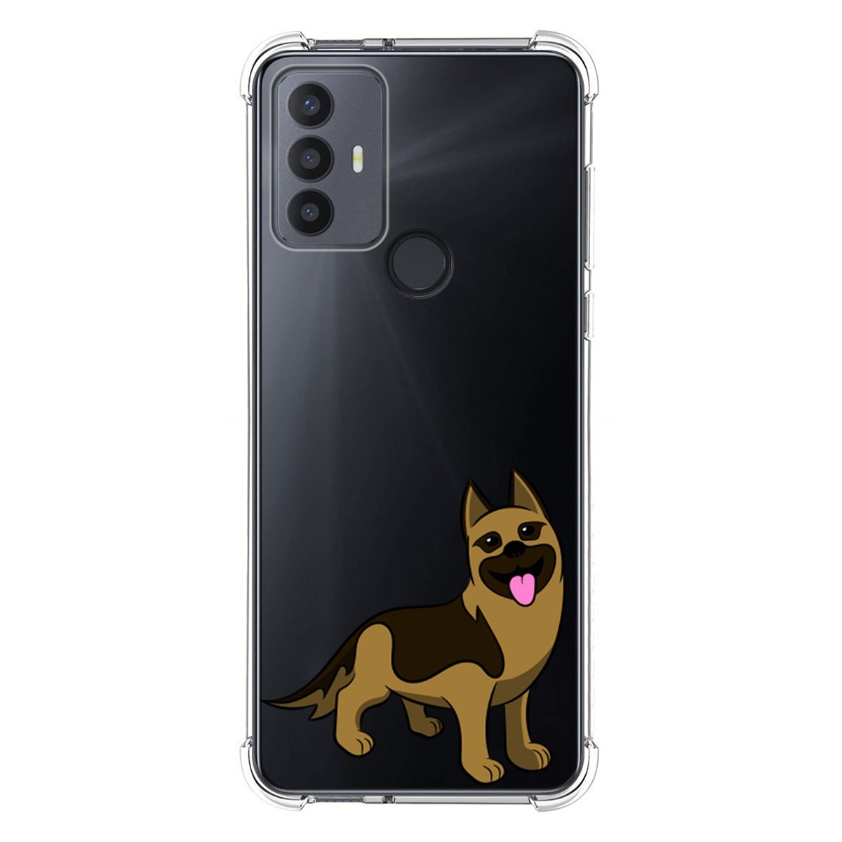 Funda Silicona Antigolpes para TCL 30 SE / 30E / 306 4G diseño Perros 03 Dibujos