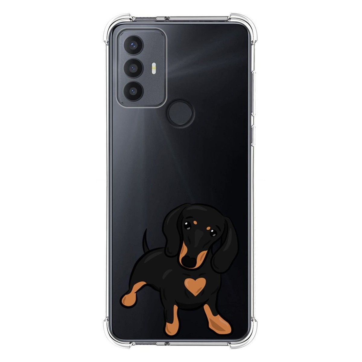 Funda Silicona Antigolpes para TCL 30 SE / 30E / 306 4G diseño Perros 04 Dibujos