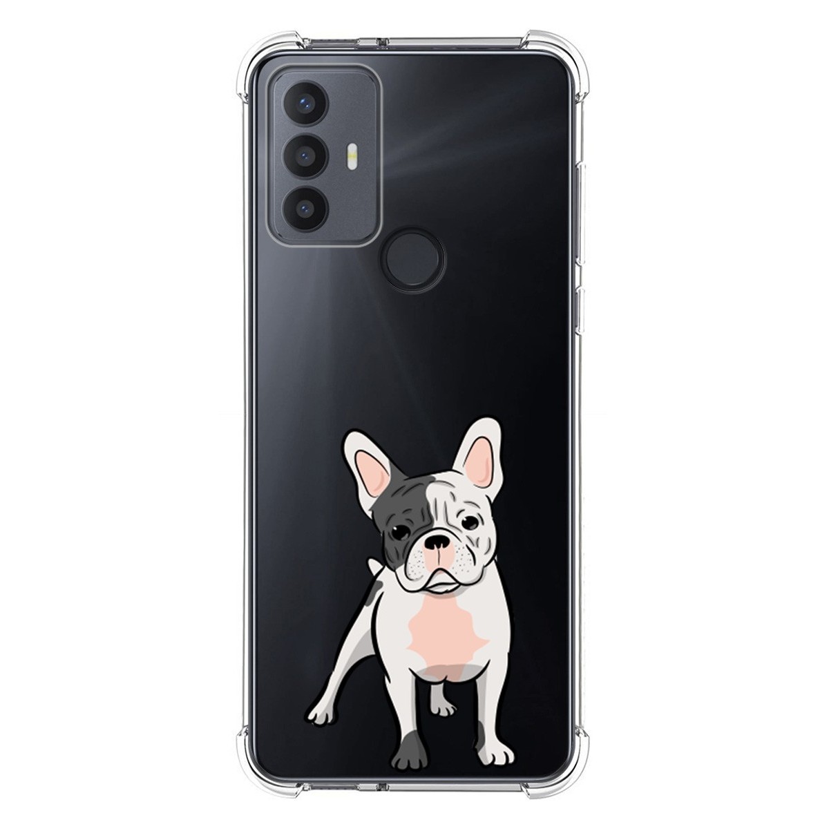 Funda Silicona Antigolpes para TCL 30 SE / 30E / 306 4G diseño Perros 06 Dibujos