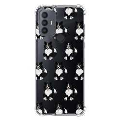 Funda Silicona Antigolpes para TCL 30 SE / 30E / 306 4G diseño Perros 07 Dibujos