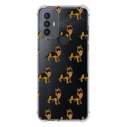 Funda Silicona Antigolpes para TCL 30 SE / 30E / 306 4G diseño Perros 09 Dibujos