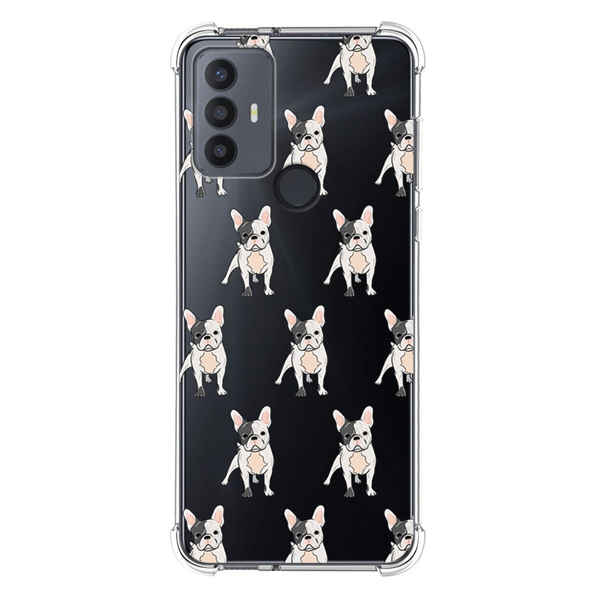 Funda Silicona Antigolpes para TCL 30 SE / 30E / 306 4G diseño Perros 12 Dibujos