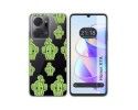 Funda Silicona Transparente para Huawei Honor X7a diseño Cactus Dibujos