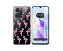 Funda Silicona Transparente para Huawei Honor X7a diseño Flamenco Dibujos