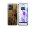 Funda Silicona Transparente para Huawei Honor X7a diseño Hojas Dibujos
