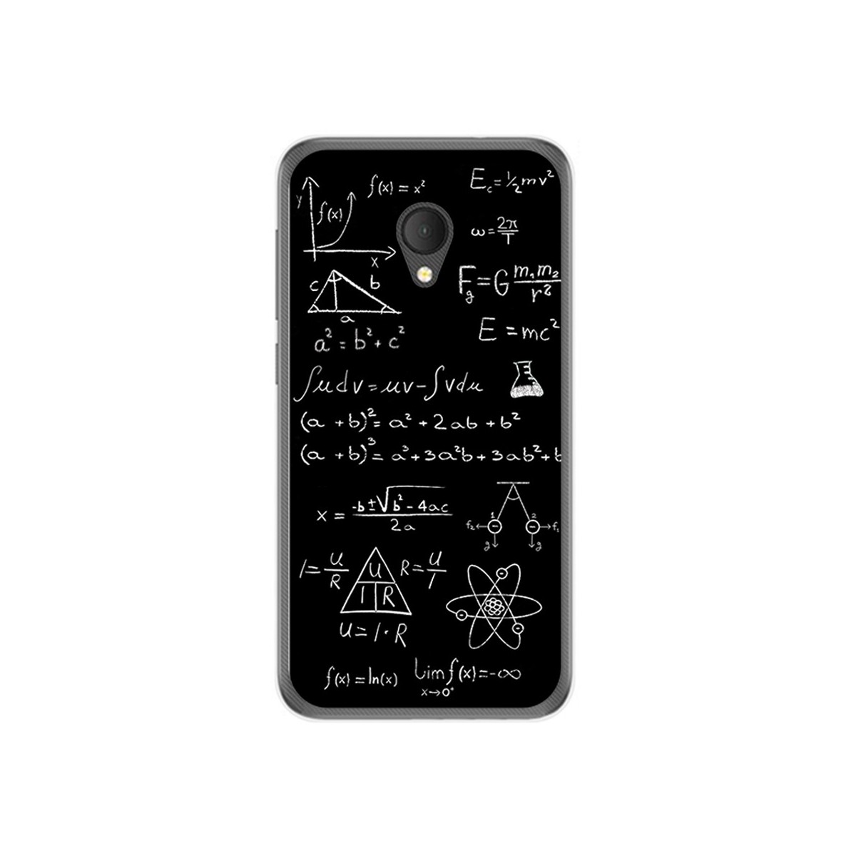 Funda Gel Tpu para Alcatel U5 Hd / U5 Hd Premium Diseño Formulas Dibujos