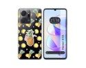 Funda Silicona Transparente para Huawei Honor X7a diseño Piña Dibujos