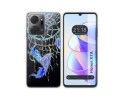 Funda Silicona Transparente para Huawei Honor X7a diseño Plumas Dibujos