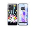 Funda Silicona Transparente para Huawei Honor X7a diseño Unicornio Dibujos
