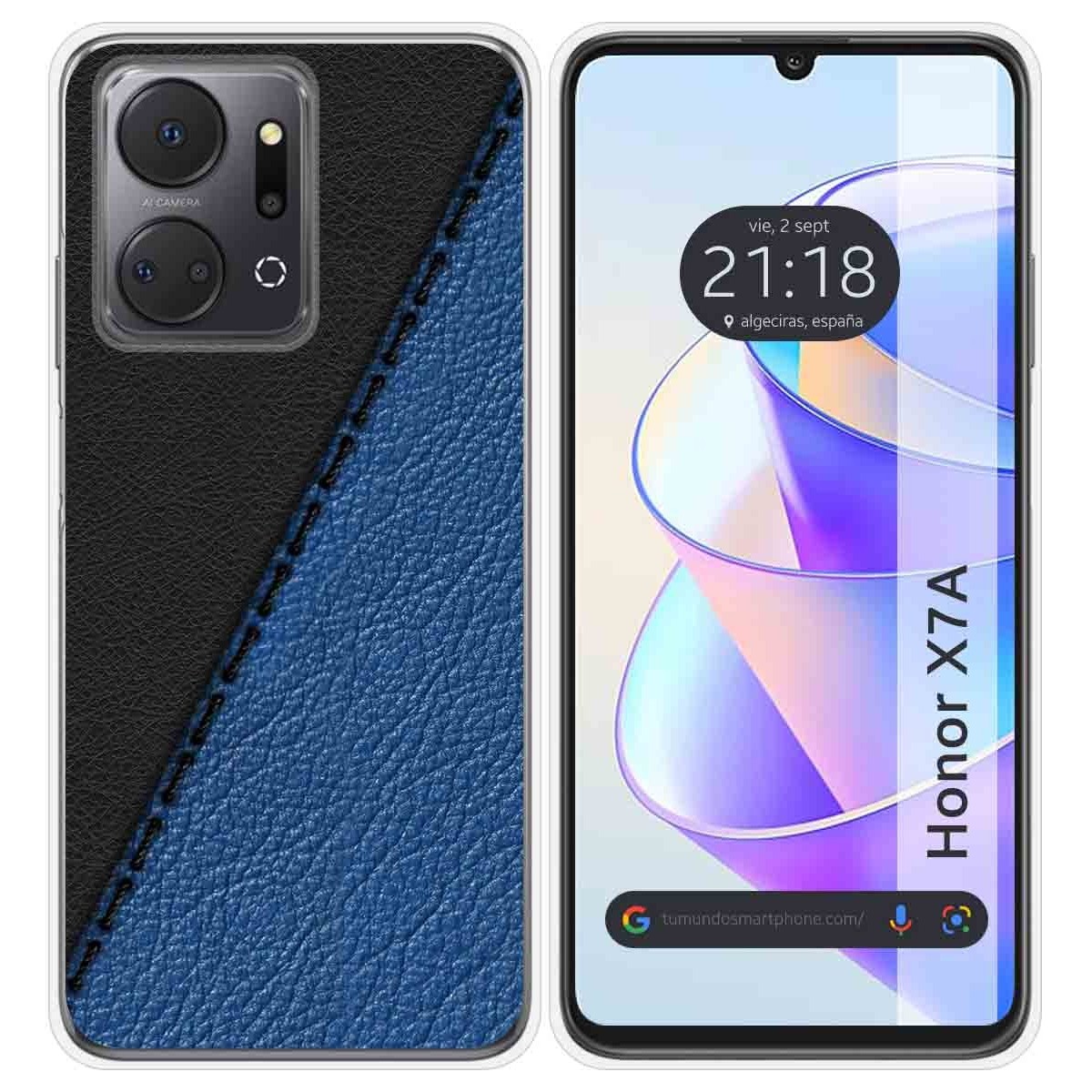 Funda Silicona para Huawei Honor X7a diseño Cuero 02 Dibujos