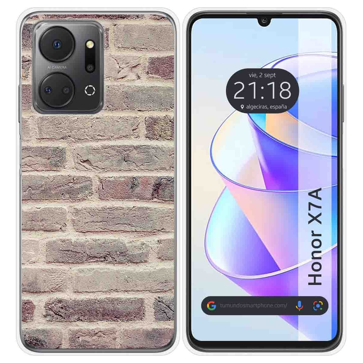 Funda Silicona para Huawei Honor X7a diseño Ladrillo 01 Dibujos