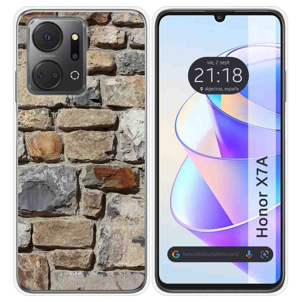 Funda Silicona para Huawei Honor X7a diseño Ladrillo 03 Dibujos