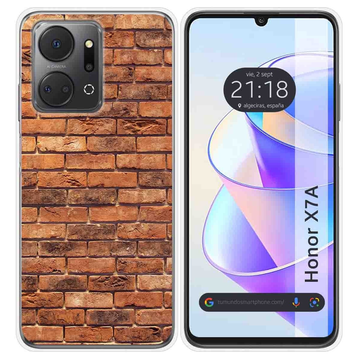 Funda Silicona para Huawei Honor X7a diseño Ladrillo 04 Dibujos
