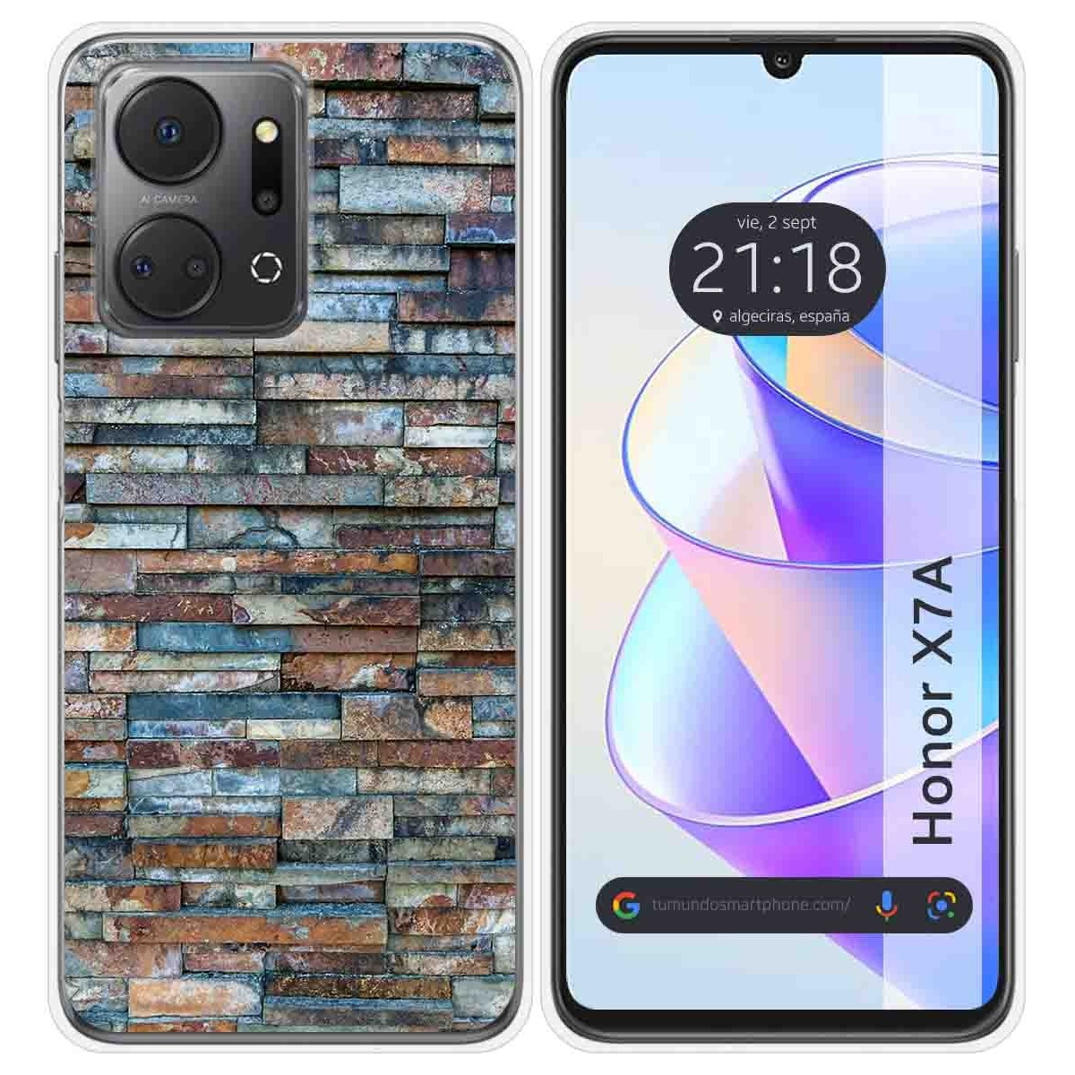 Funda Silicona para Huawei Honor X7a diseño Ladrillo 05 Dibujos