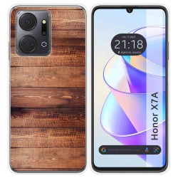 Funda Silicona para Huawei Honor X7a diseño Madera 02 Dibujos