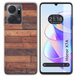 Funda Silicona para Huawei Honor X7a diseño Madera 03 Dibujos