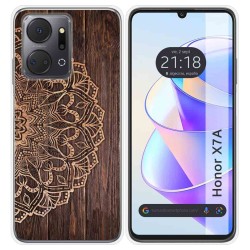Funda Silicona para Huawei Honor X7a diseño Madera 06 Dibujos