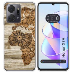 Funda Silicona para Huawei Honor X7a diseño Madera 07 Dibujos
