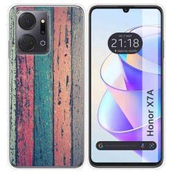 Funda Silicona para Huawei Honor X7a diseño Madera 10 Dibujos