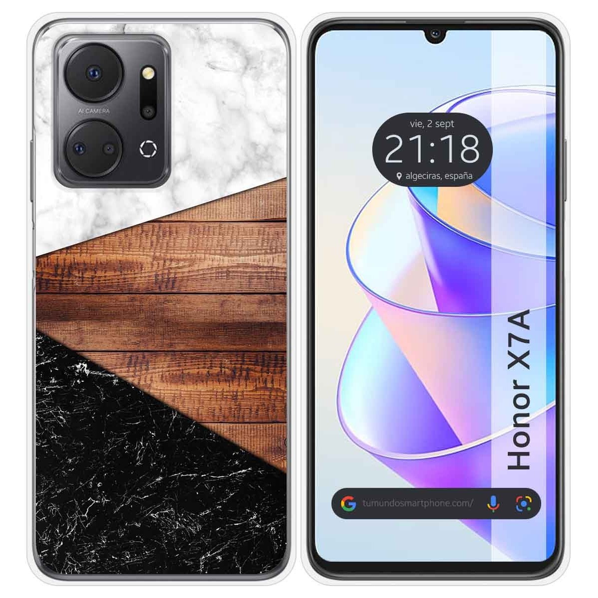 Funda Silicona para Huawei Honor X7a diseño Mármol 11 Dibujos