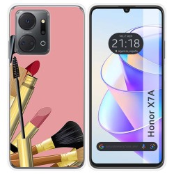 Funda Silicona para Huawei Honor X7a diseño Brochas Dibujos