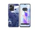 Funda Silicona para Huawei Honor X7a diseño Circuito Dibujos