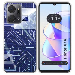 Funda Silicona para Huawei Honor X7a diseño Circuito Dibujos