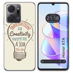 Funda Silicona para Huawei Honor X7a diseño Creativity Dibujos
