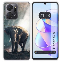 Funda Silicona para Huawei Honor X7a diseño Elefante Dibujos