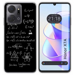 Funda Silicona para Huawei Honor X7a diseño Formulas Dibujos