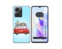 Funda Silicona para Huawei Honor X7a diseño Furgoneta Dibujos