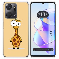 Funda Silicona para Huawei Honor X7a diseño Jirafa Dibujos