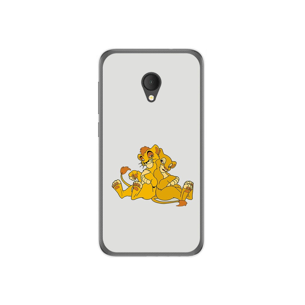 Funda Gel Tpu para Alcatel U5 Hd / U5 Hd Premium Diseño Leones Dibujos